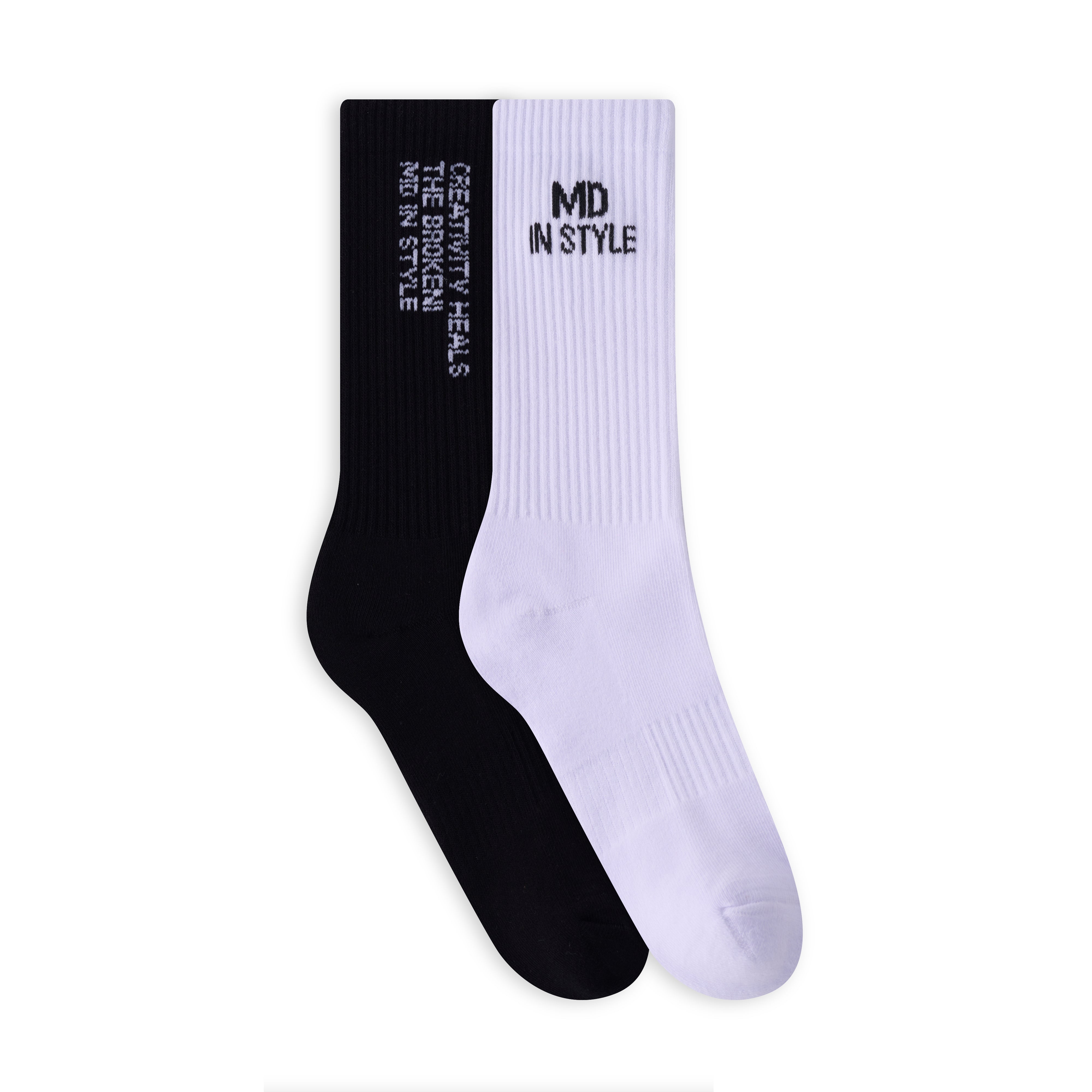 Dual Message Crew Socks – 2 Pairs