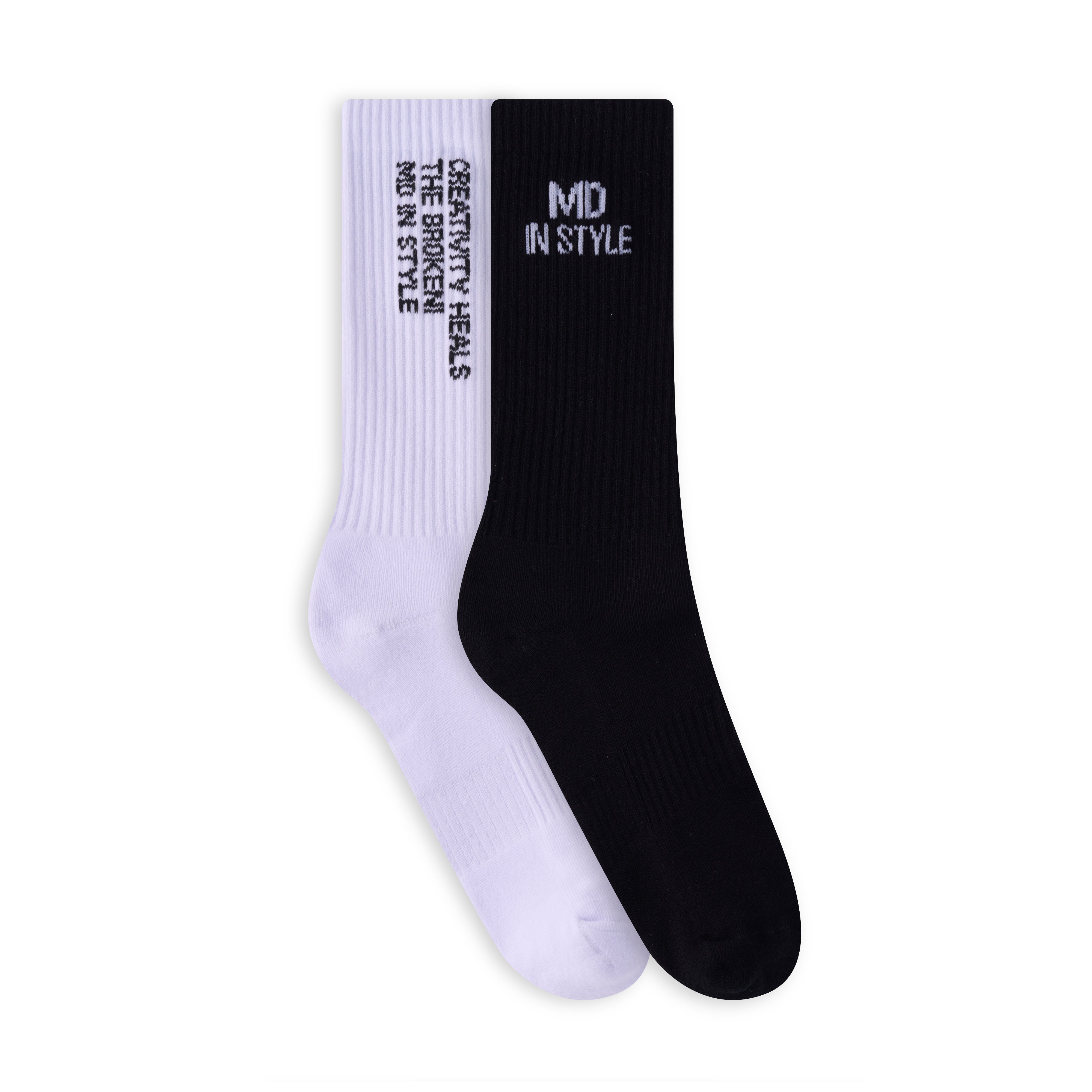 Dual Message Crew Socks – 2 Pairs