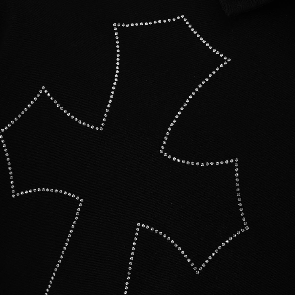 Black Rhinestone Zip-Up Shirt - MD IN STYLE product photo 3