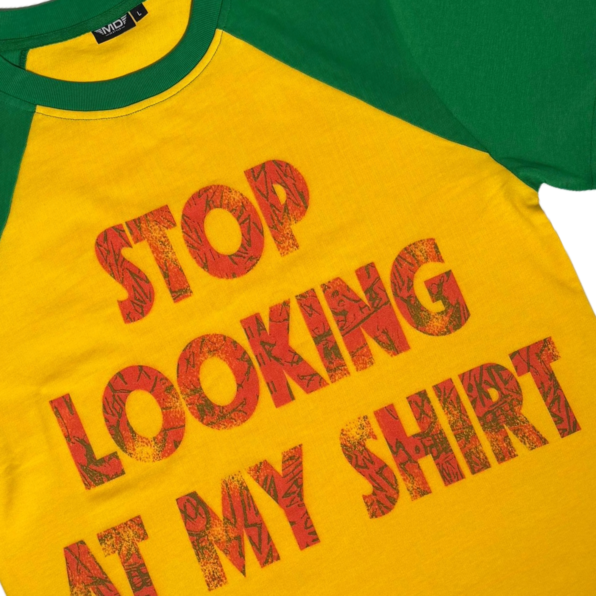 STOP LOOKING” Tee